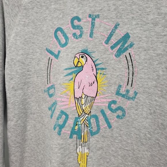Blaine Bowen Lost in Paradise Parrot Sweatshirt Size Small - Picture 3 of 8